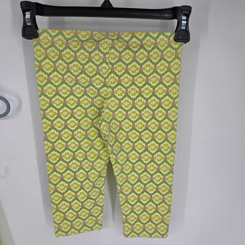 NWT Naartjie Kids Girls Lime Green Floral Tunic Dress Leggings Set Size 5 Years - Picture 8 of 9